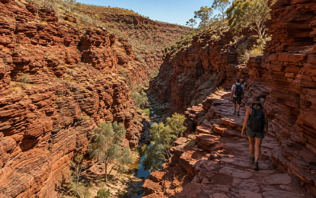 Red gorges of Karijini National Park in Western Australia