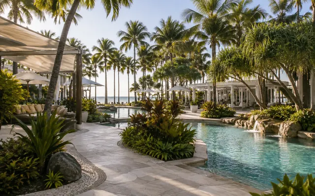 Port Douglas tropical resort pool gardens