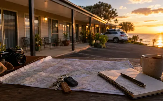 Australian accommodation planning map and keys